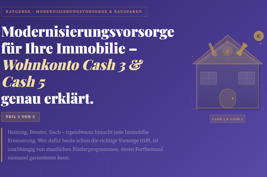 Finanzierung der Modernisierung Ihrer Immobilie