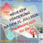 Neue KfW Förderung ab dem 21. Juli 2026: Das ändert sich für Sie Die Bundesförderung für effiziente Gebäude wurde neu gefasst. Die Grundförderung bleibt, doch Höchstbeträge und Boni sinken. Wir zeigen Ihnen die alte und die neue Richtlinie im direkten Vergleich.